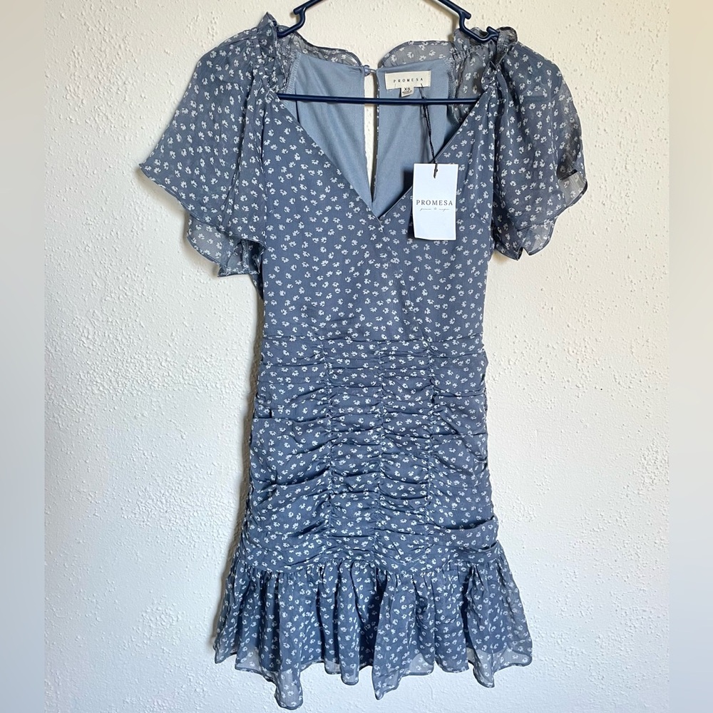 Promesa Floral Ruched Dress
